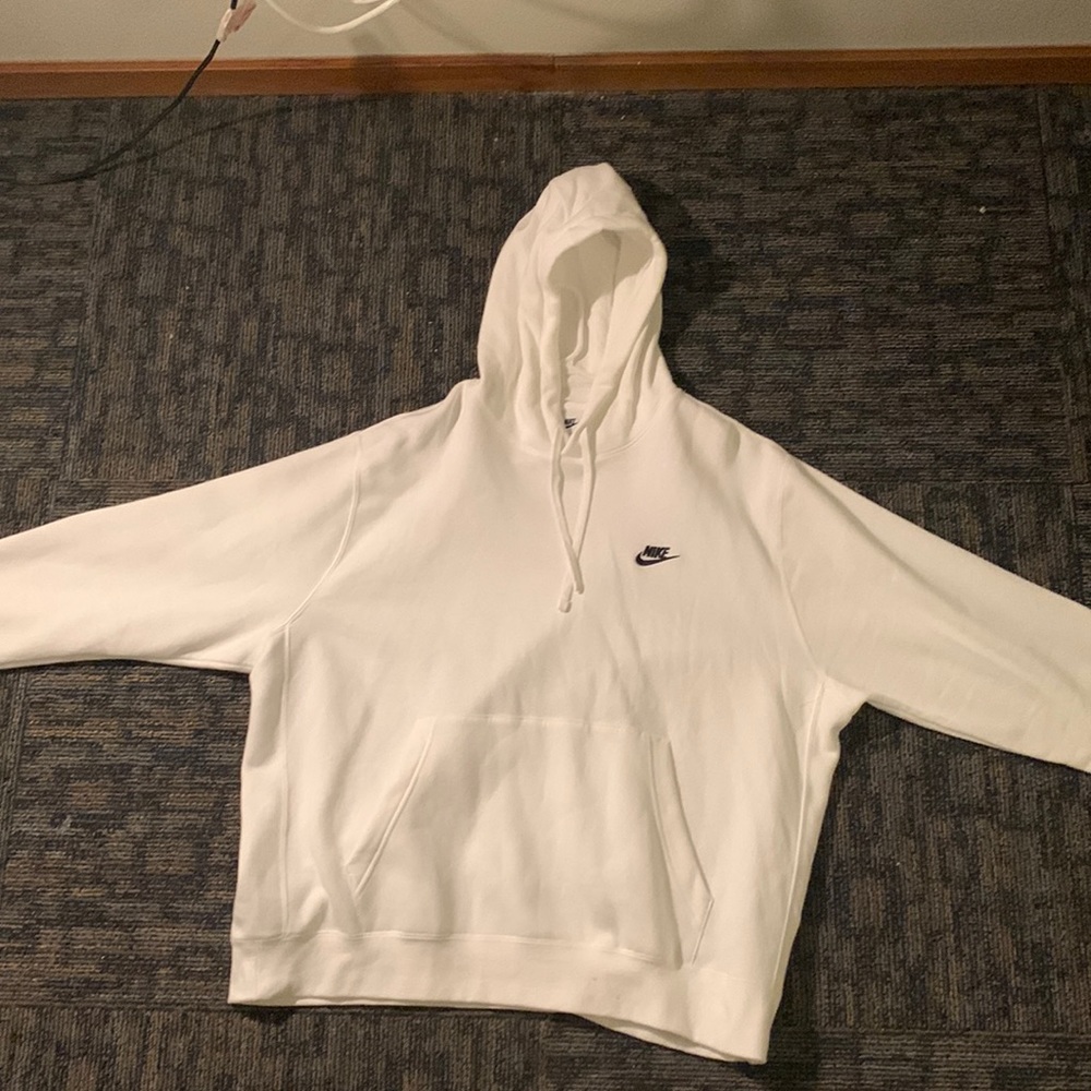 White Nike hoodie